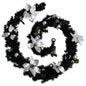 Christmas Garland with LED Lights Green 8.9' PVC
