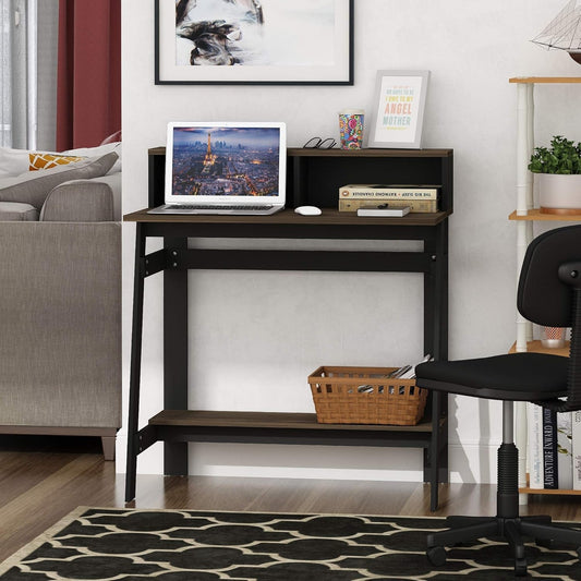 Simplistic a Frame Computer Desk, 17.9"D X 31.6"W X 35.5"H, Columbia