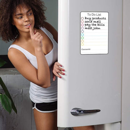 Magnetic to Do List for Fridge   5.5x8 inch Small Dry Erase Daily to