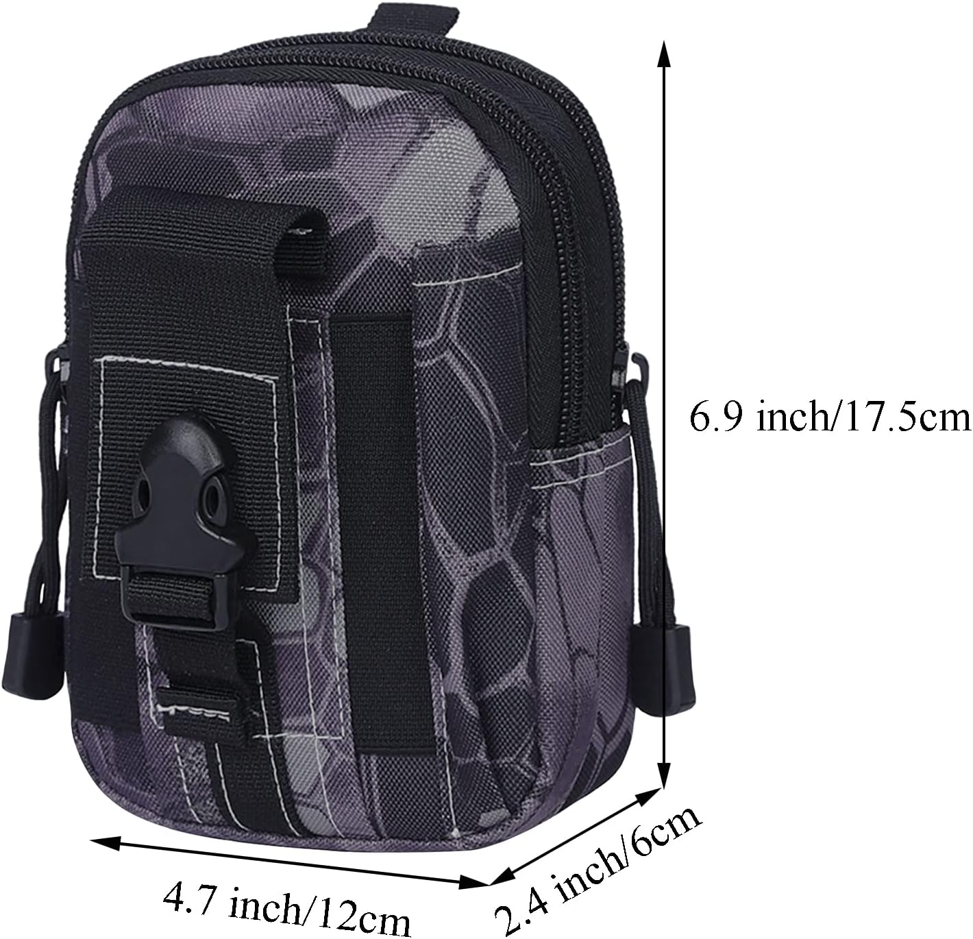 Tactical MOLLE Military Pouch Waist Bag for Hiking, Running and Outdoo