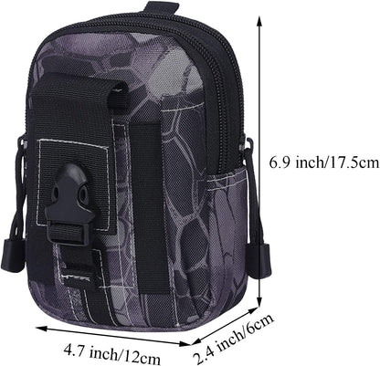 Tactical MOLLE Military Pouch Waist Bag for Hiking, Running and Outdoo