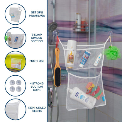 Bath Toy Organisers Set of 2   Large Size 14.16x19.67  and 15.75x