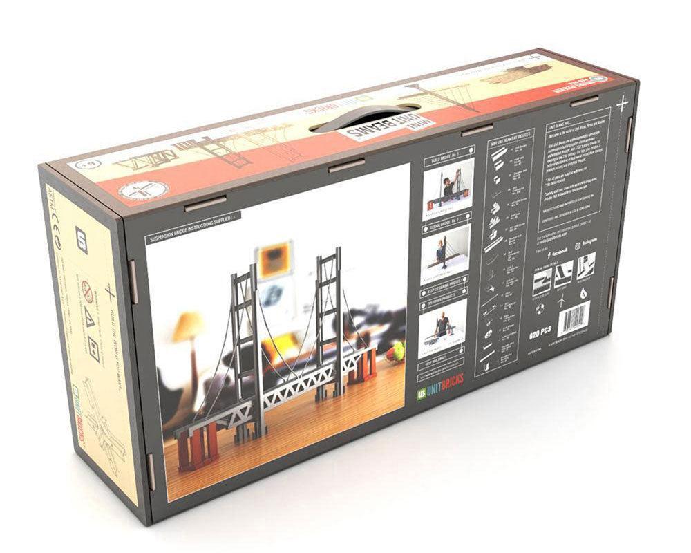 UNIT BRICKS Mini Unit Beams Bridges Set for age 6+ 620 pcs