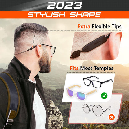SIGONNA Adjustable Glasses Strap   3 Pcs Eyeglasses Strap Holders   No