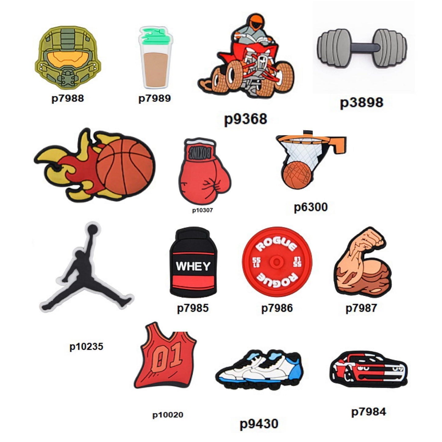 Gym Shoe Decoration Charms for Clog Decoration Men Croc Compartible
