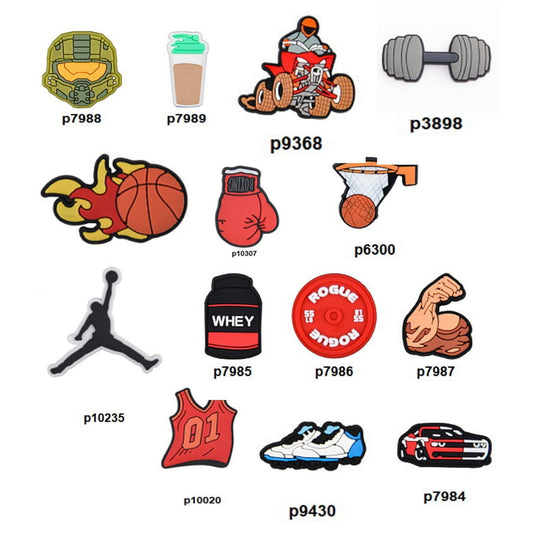 Gym Shoe Decoration Charms for Clog Decoration Men Croc Compartible
