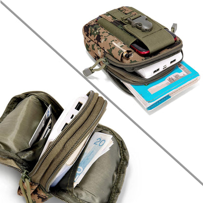 Tactical MOLLE Military Pouch Waist Bag for Hiking, Running and Outdoo