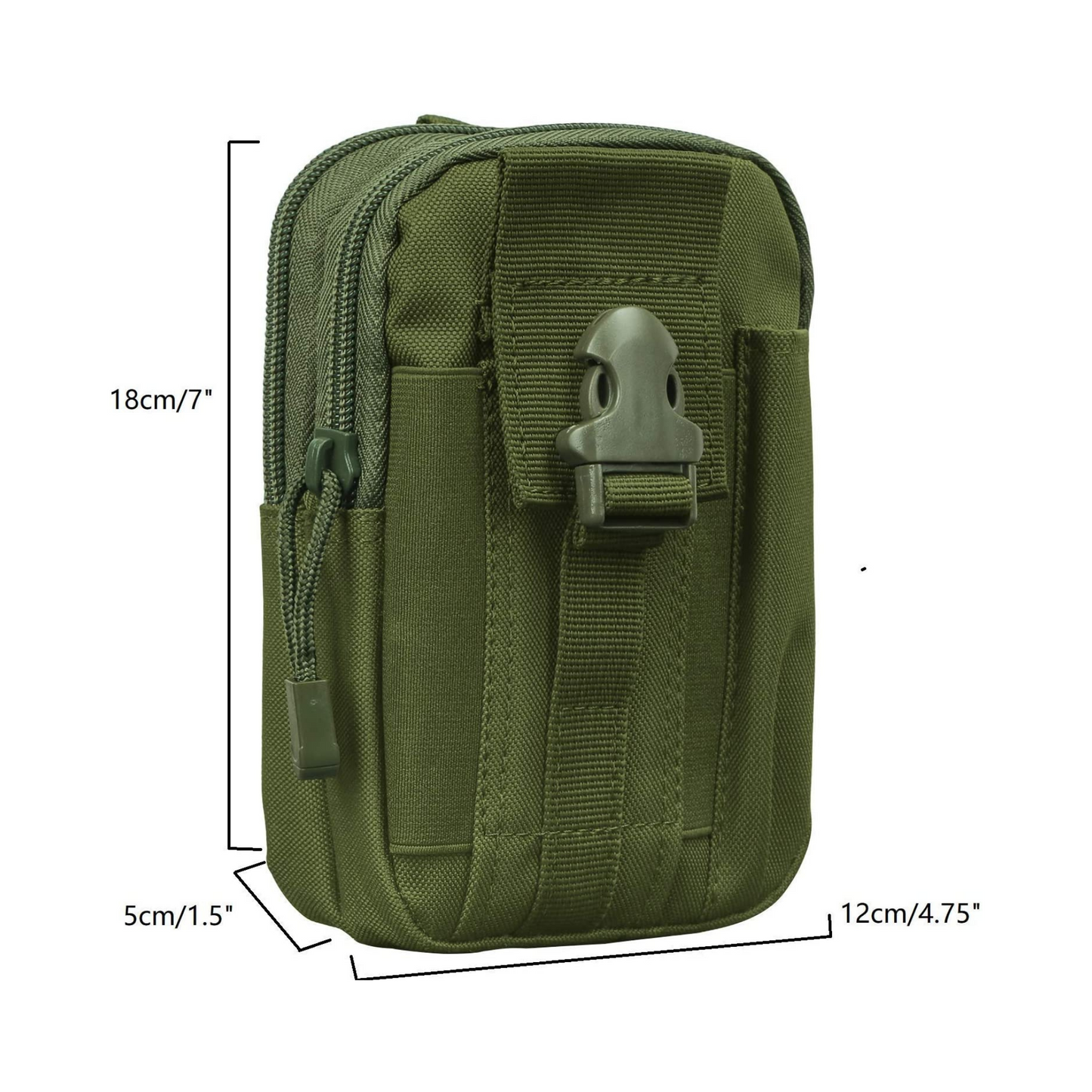 Tactical MOLLE Military Pouch Waist Bag for Hiking, Running and Outdoo