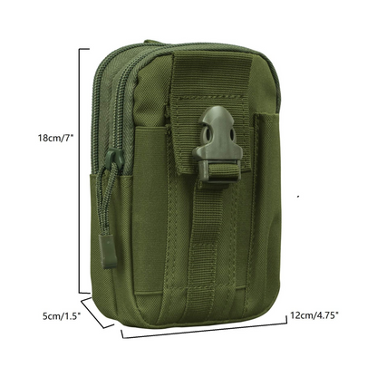 Tactical MOLLE Military Pouch Waist Bag for Hiking, Running and Outdoo