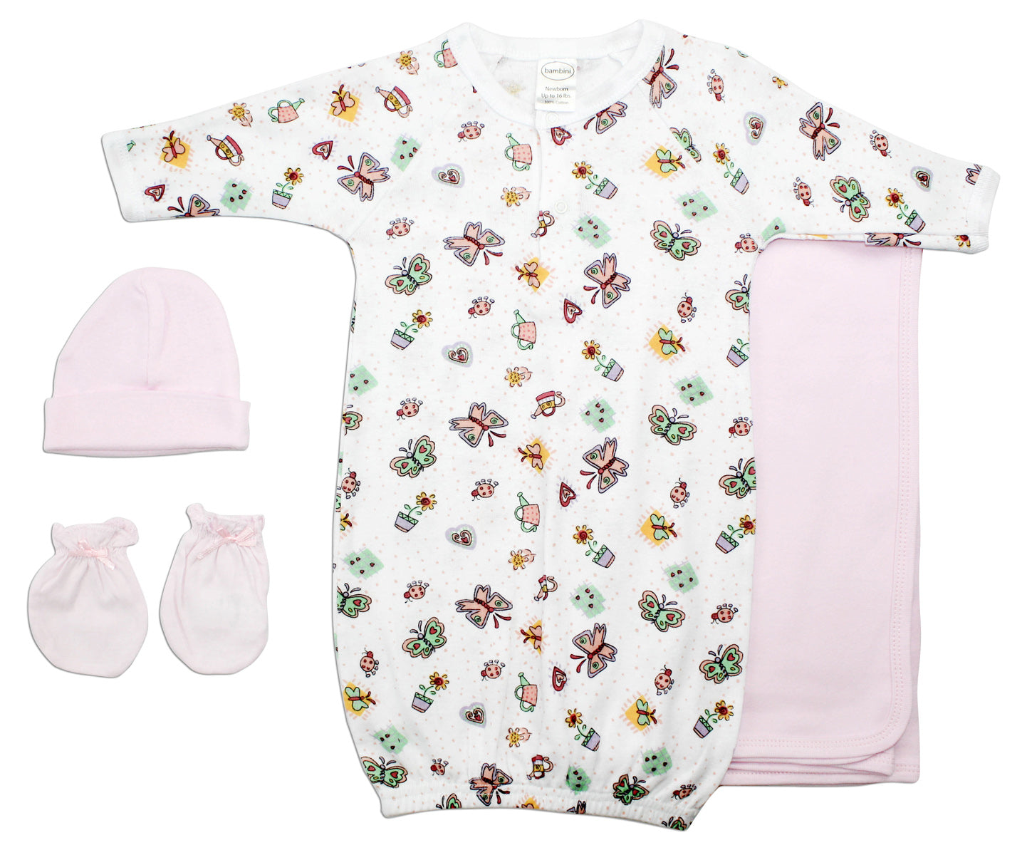 Girls' 4 Piece Layette Set