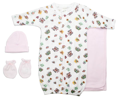 Girls' 4 Piece Layette Set