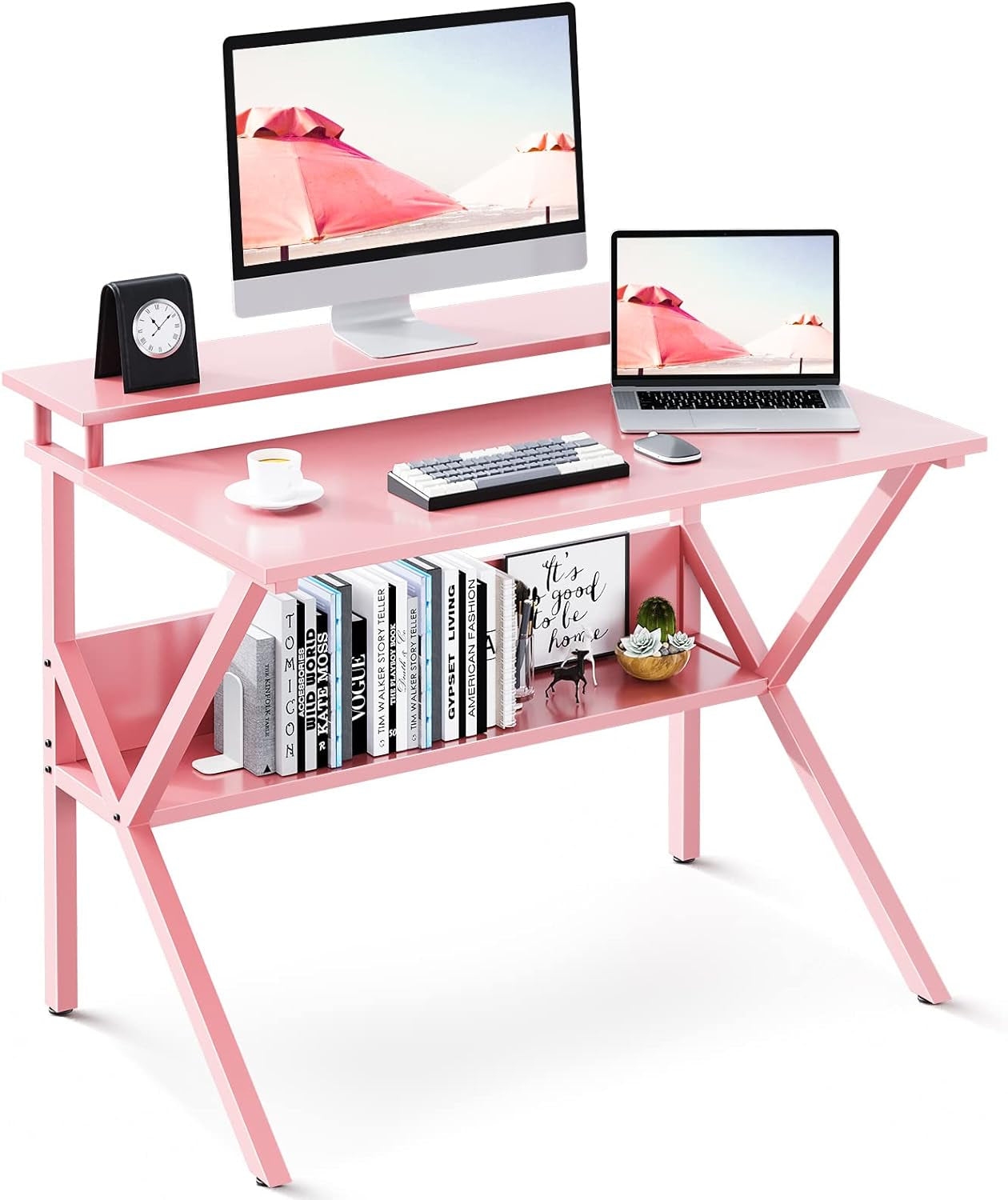Small Desk, 27.5 Inch Small Computer Desk for Small Spaces, Compact