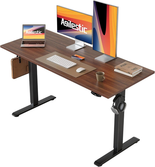 Electric Standing Desk, 48 X 24 Inches Height Adjustable Desk, Sit