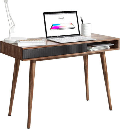 Office Desk Mid Century Modern Desk Writing Desk with Drawer Simple