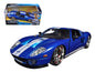 Ford GT Blue with White Stripes \Fast & Furious 7\" (2015) Movie 1/24