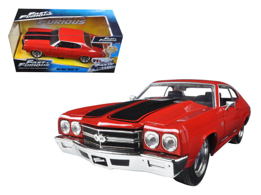 Dom\'s Chevrolet Chevelle SS Red with Black Stripes \Fast & Furious\"