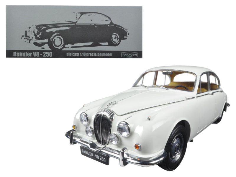 1967 Daimler V8-250 English White Left Hand Drive 1/18 Diecast Model