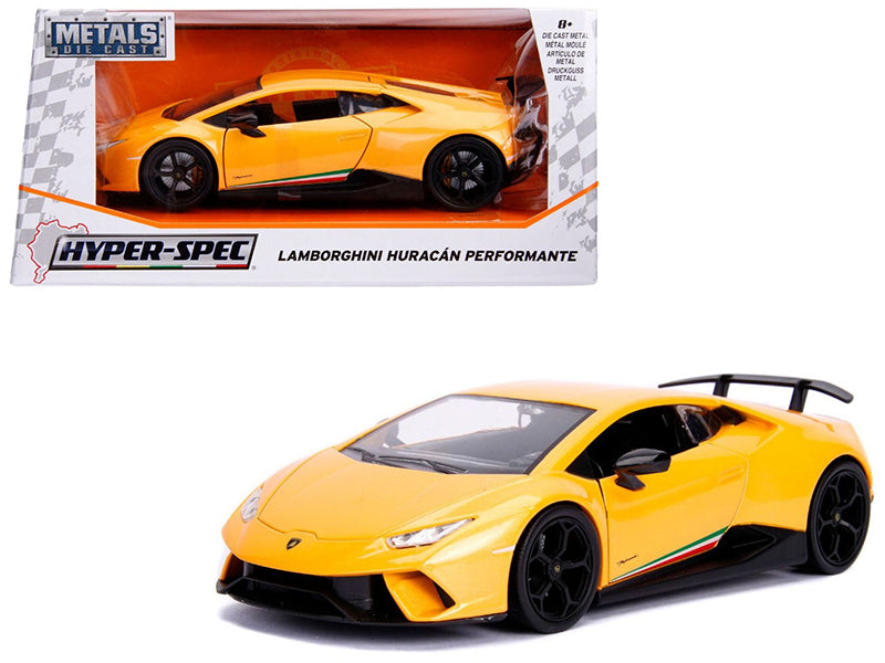 Lamborghini Huracan Perfomante Metallic Yellow 1/24 Diecast Model Car