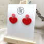 Hearts Shape Earrings, Unique and Colorful