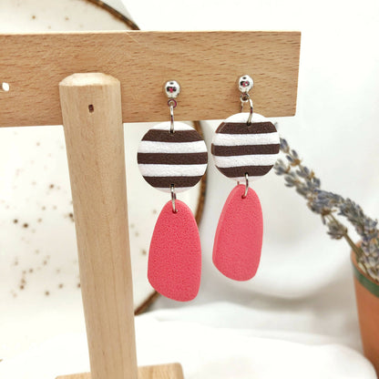 Women's Stylish Earrings, Hand Crafted Polymer Clay Earrings, Nickel