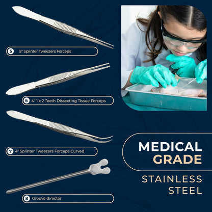 Advanced Dissection Kit Biology Lab Anatomy Dissecting Set with