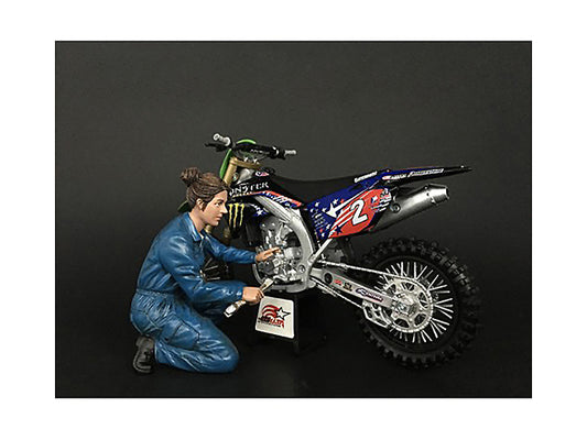 Mechanic Chole Figurine for 1/12 Scale Motorcycle Models by American