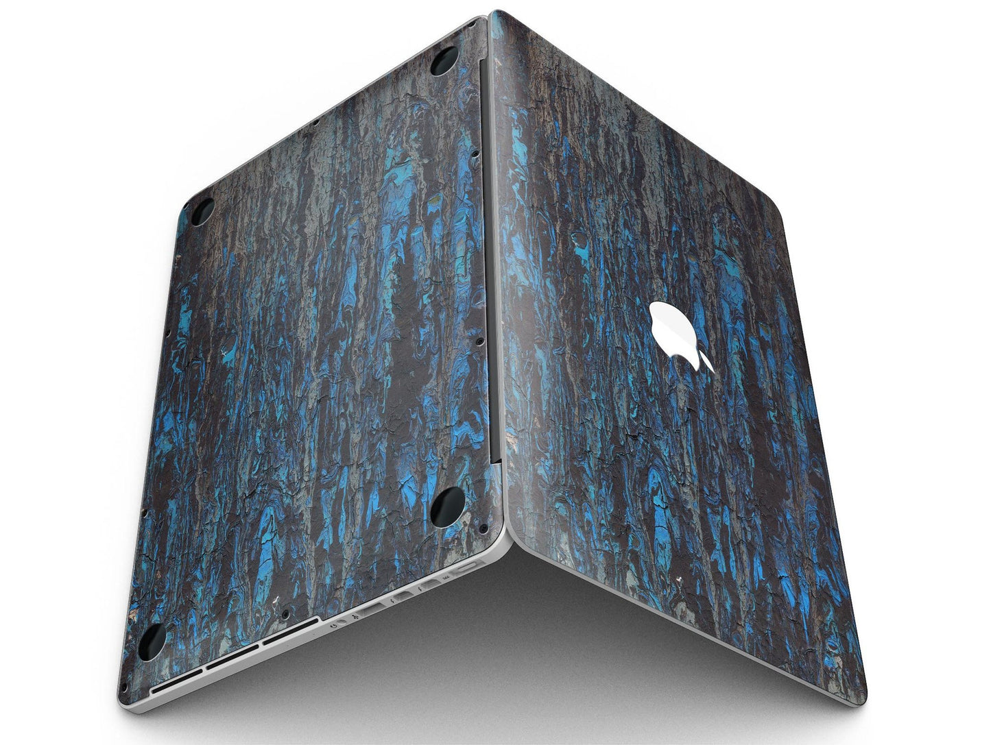 Abstract Wet Paint Dark Blues v2 - MacBook Pro with Retina Display