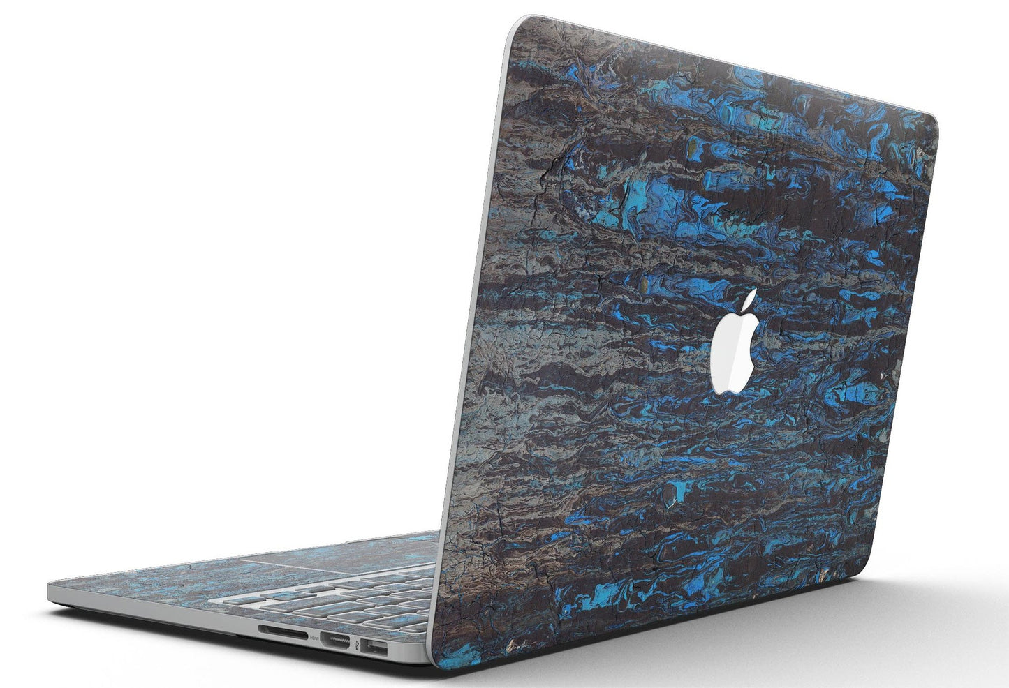 Abstract Wet Paint Dark Blues v2 - MacBook Pro with Retina Display