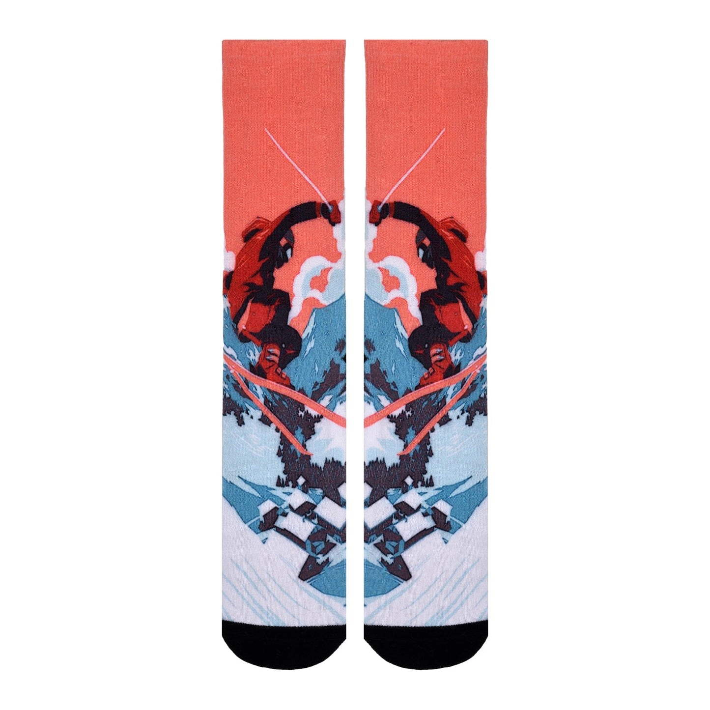 Sierra Socks Alpine Racer Pattern CoolMax Socks, Nature Collection for