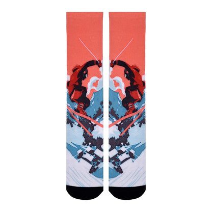 Sierra Socks Alpine Racer Pattern CoolMax Socks, Nature Collection for