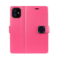 KIKO Multi Pockets Folio Leather Wallet Case with Strap for iPhone 13