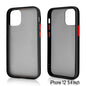 Slim Matte Hybrid Bumper Case for iPhone 12 Mini 5.4 inch (Black)