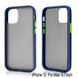 Slim Matte Hybrid Bumper Case for iPhone 12 Pro Max 6.7 inch (Navy