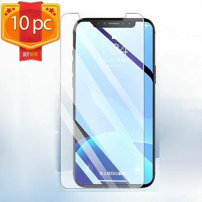 10pc Transparent Tempered Glass Screen Protector for iPhone 12 Pro Max