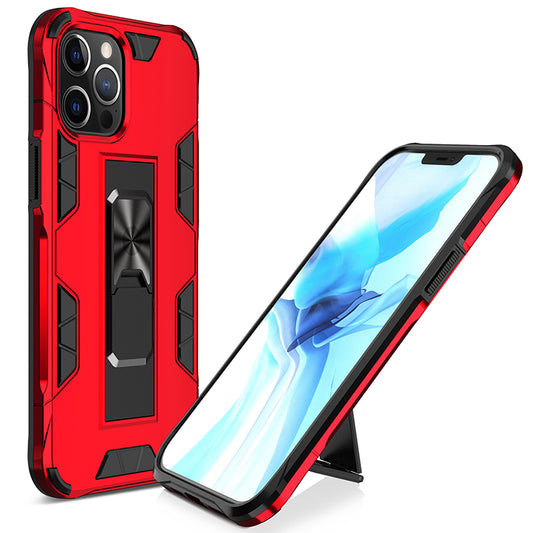 Military Grade Armor Protection Stand Magnetic Feature Case for iPhone