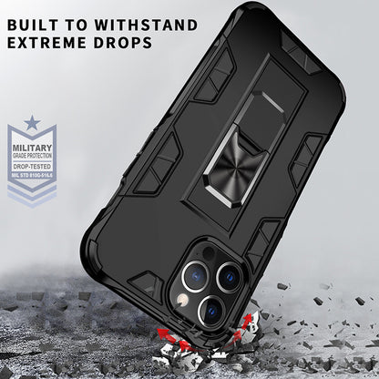 Military Grade Armor Protection Stand Magnetic Feature Case for iPhone