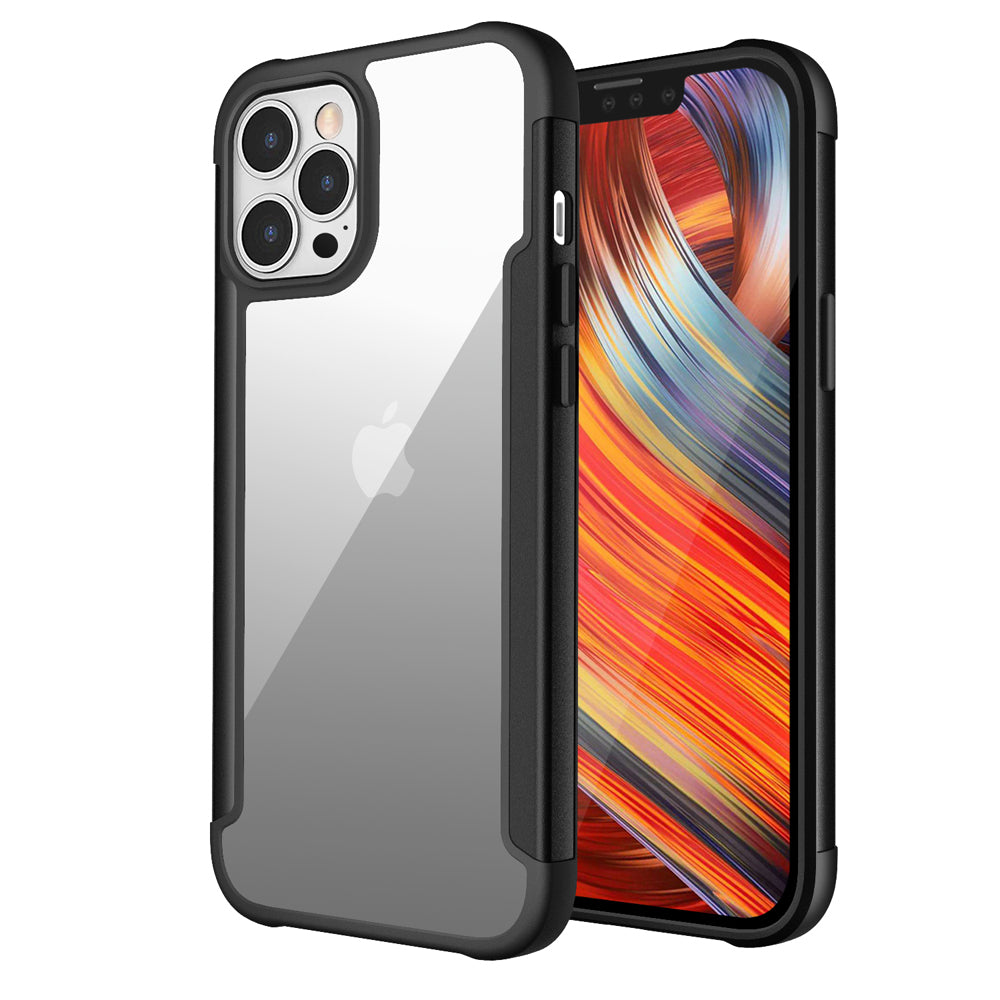 KIKO Clear Iron Armor Hybrid Chrome Case for Apple iPhone 13 Pro Max