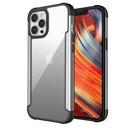 KIKO Clear Iron Armor Hybrid Chrome Case for Apple iPhone 13 Pro Max