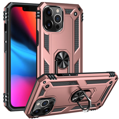 KIKO Tech Armor Ring Stand Case with Metal Plate for iPhone 13 Pro Max