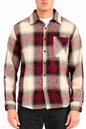 Flannel Shacket Shirt Jacket Wool Blend Button Down