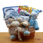 Jungle Safari New Baby Gift Basket - Pink-  baby girl gifts - new baby