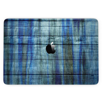 Blue and Green Tye-Dyed Wood - 13" MacBook Pro without Touch Bar Skin
