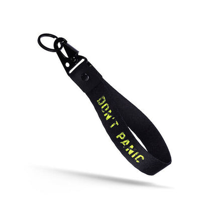 WRIST STRAP KEYCHAIN HOLDER 'DON'T PANIC'