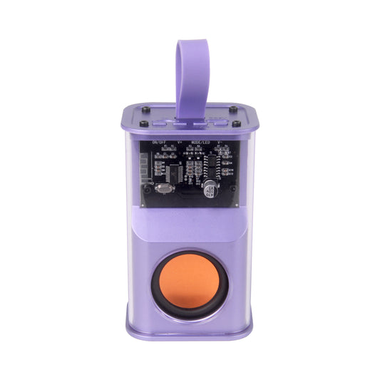 5W Battle Armour LED Light Wireless Speaker, Purple