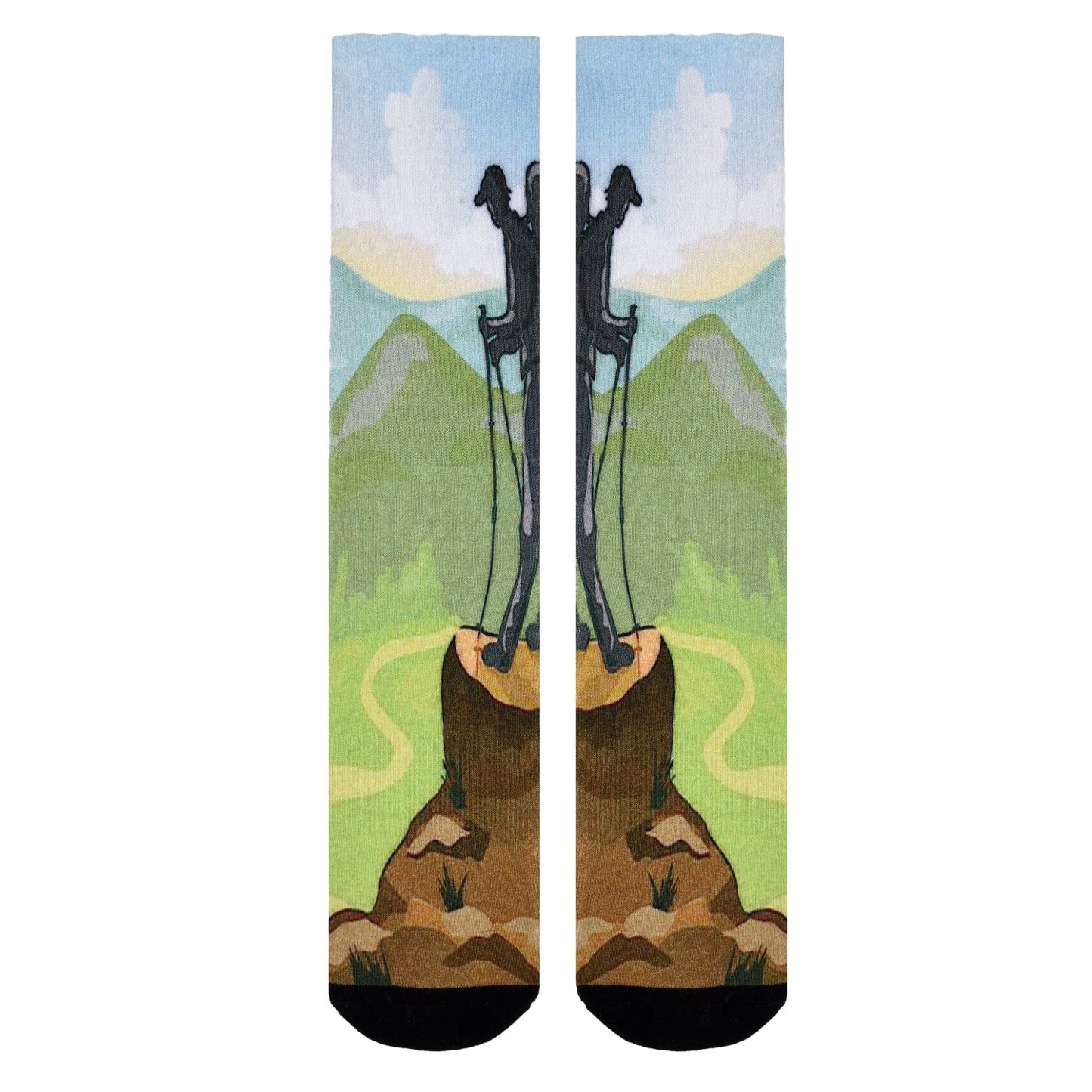 Sierra Socks Hikers Haven Pattern CoolMax Socks, Nature Collection for