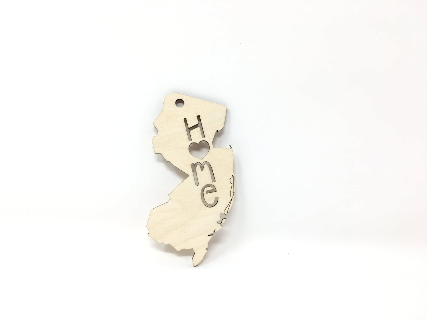 New Jersey State Wood Christmas Ornament