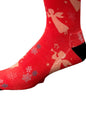 Christmas and Hanukkah Holiday Colorful CoolMax Crew Socks for Men &