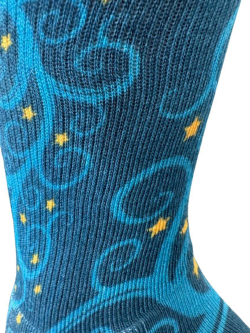 Christmas and Hanukkah Holiday Colorful CoolMax Crew Socks for Men &