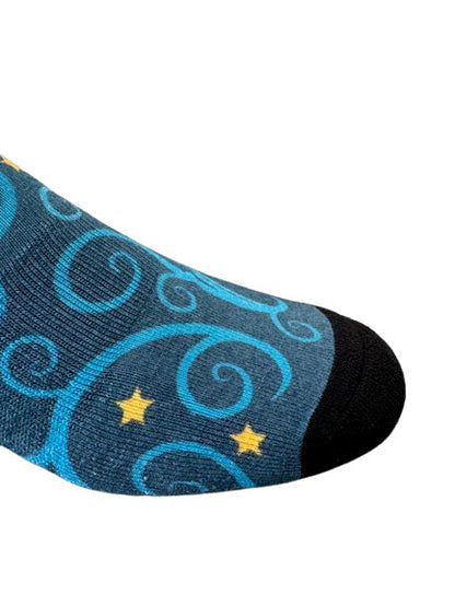 Christmas and Hanukkah Holiday Colorful CoolMax Crew Socks for Men &