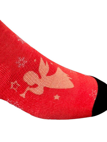 Christmas and Hanukkah Holiday Colorful CoolMax Crew Socks for Men &